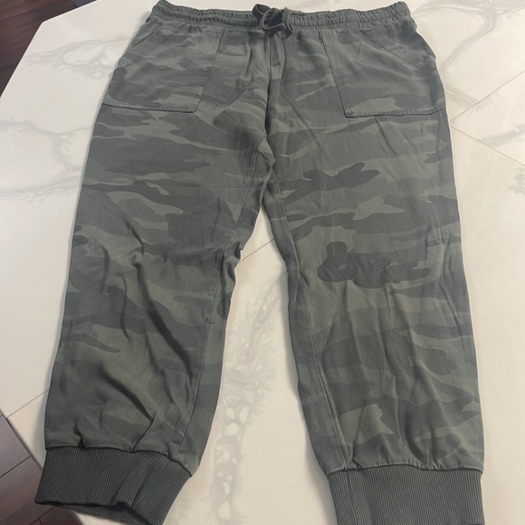 Splendid Women's  Green Camo Soft-Shell Jogger Pants Pull On - Picture 2 of 11